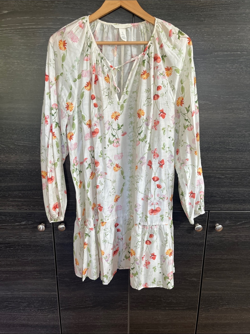 H&M Sweep Pea Print Dress L